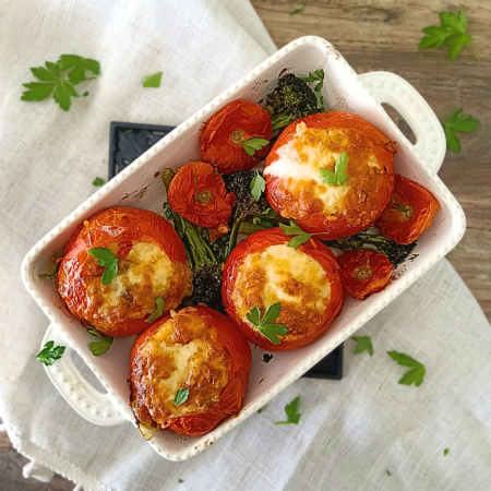 Risotto Stuffed Tomatoes